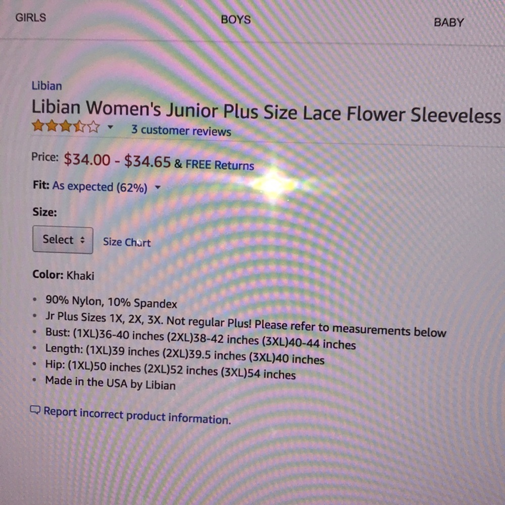 FINAL PRICE . plus lace flower sleeveless dress - Picture 7 of 7